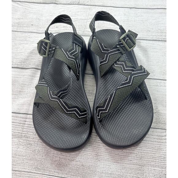 Chaco Men’s Z/Cloud Fleet Moss Sport Sandals JCH107229 Green Black Size 10 main image 4